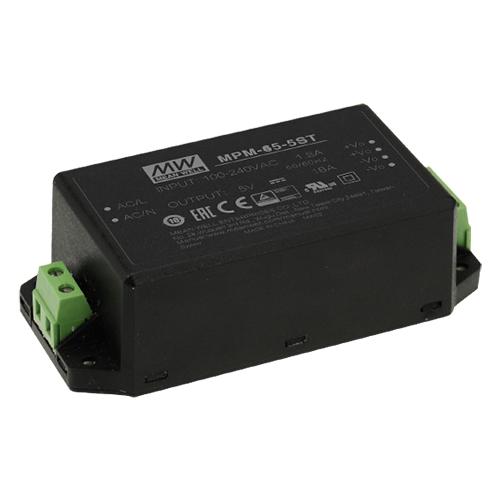 MPM-65-24ST, Блок питания AC-DC, 65Вт, вход 80…264В AC, 47…63Гц / 113…370В DC, выход 24В/2710мА, КПД 93%, ток утечки <100мкА/264В AC, изоляция 4000В AC, в корпусе 109х52х33.5мм, -30…+80°С, клем. колодка MPM-65-24ST, Mean well, Блок питания AC-DC, 65Вт, вход 80…264В AC, 47…63Гц / 113…370В DC, выход 24В/2710мА, КПД 93%, ток утечки <100мкА/264В AC, изоляция 4000В AC, в корпусе 109х52х33.5мм, -30…+80°С, клем. колодка