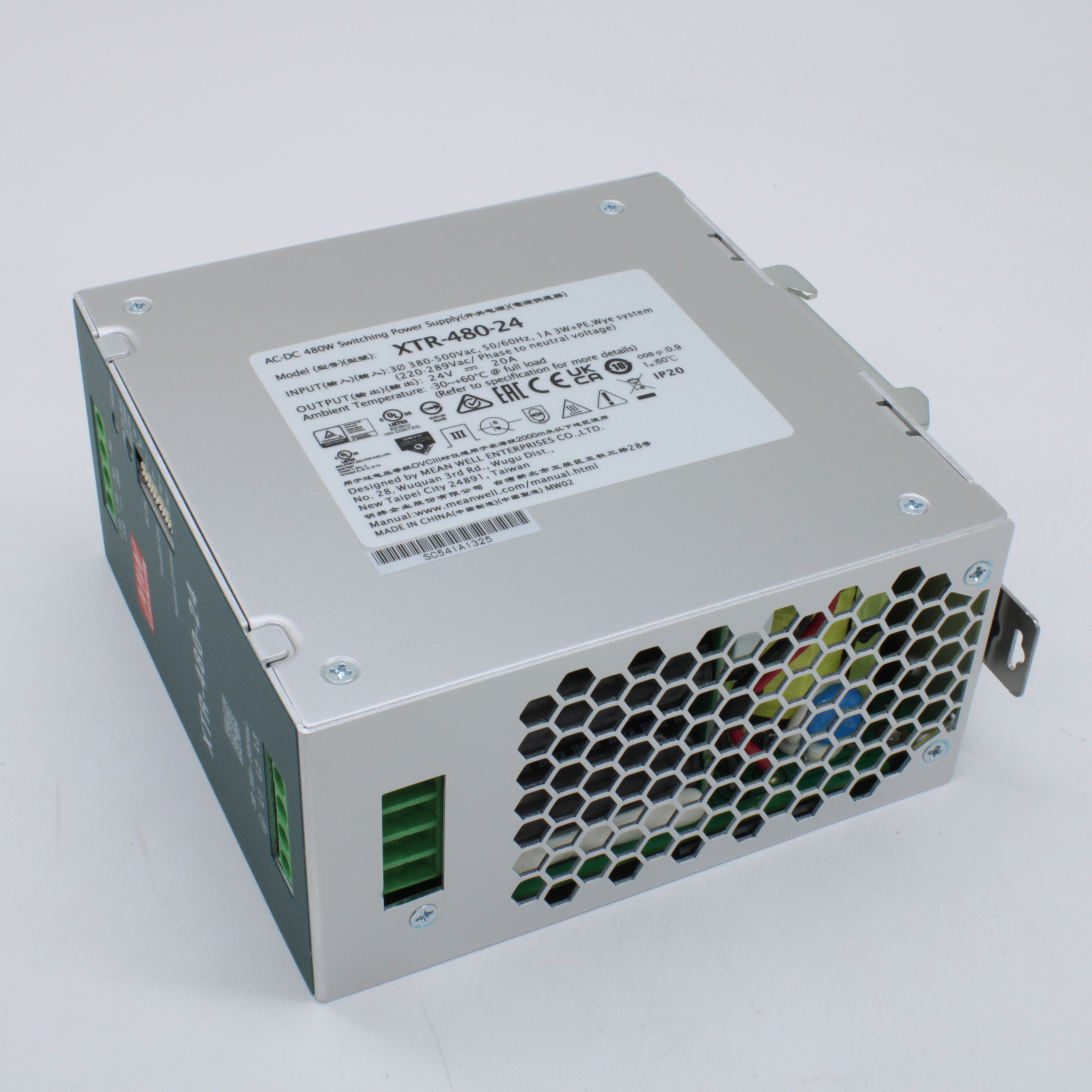 XTR-480-36, AC-DC, 480Вт, ККМ, 3-х ф., вх. 320…600В AC, 47…63/450…800В DC, вых.36В/13.3A, (пиковый 26.6А), рег. вых 36…42В, изол.3000В AC, в кожухе на DIN-рейку 63х125.2х125мм,-40…+85°С, DC-OK, Дист.ВКЛ/ВЫКЛ., P link=>парал.работа 3+1, 5 лет гарантии, клемма под отв XTR-480-36, Mean well, AC-DC, 480Вт, ККМ, 3-х ф., вх. 320…600В AC, 47…63/450…800В DC, вых.36В/13.3A, (пиковый 26.6А), рег. вых 36…42В, изол.3000В AC, в кожухе на DIN-рейку 63х125.2х125мм,-40…+85°С, DC-OK, Дист.ВКЛ/ВЫКЛ., P link=>парал.работа 3+1, 5 лет гарантии, клемма под отв