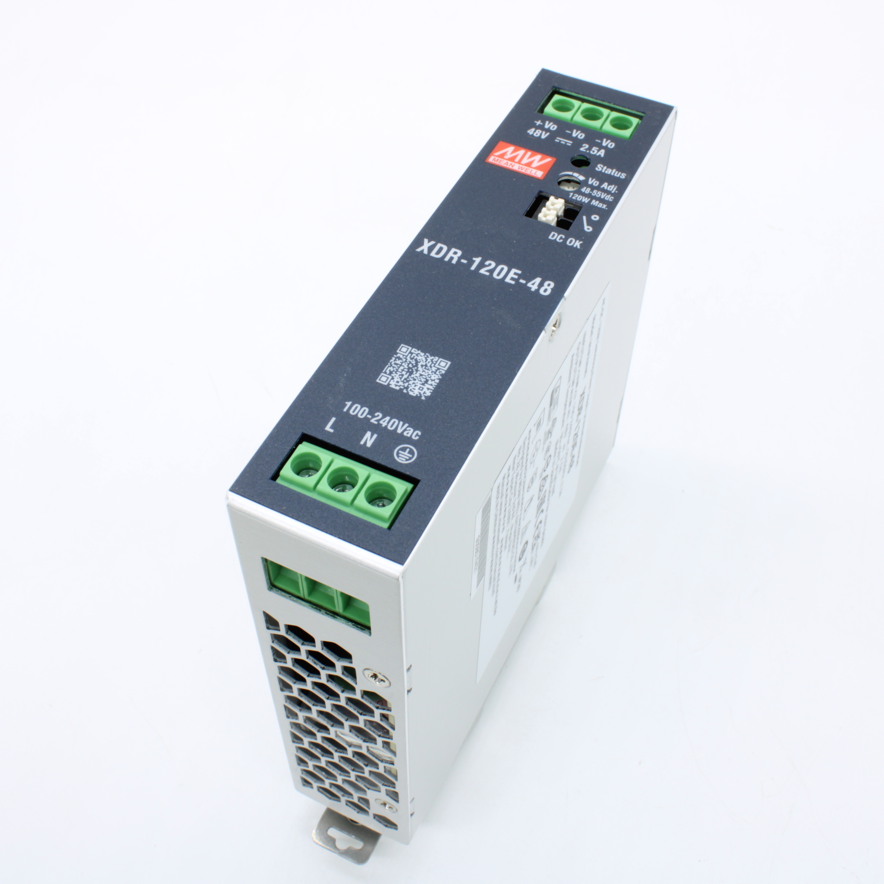 XDR-120E-48, AC/DC преобразователи на DIN рейку XDR-120E-48, Mean well, AC/DC преобразователи на DIN рейку