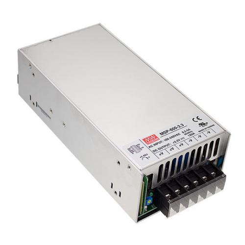 MSP-600-5, Блок питания AC-DC, med, ККМ, 600Вт, вход 85…264В AC, 47…63Гц /120…370В DC, выход 5В/120A, рег. вых 4.3…5.8В, изоляция 4000В AC, в кожухе 218х105х63.5мм, -40…+70°С, выход SB 5В/0.3А MSP-600-5, Mean well, Блок питания AC-DC, med, ККМ, 600Вт, вход 85…264В AC, 47…63Гц /120…370В DC, выход 5В/120A, рег. вых 4.3…5.8В, изоляция 4000В AC, в кожухе 218х105х63.5мм, -40…+70°С, выход SB 5В/0.3А